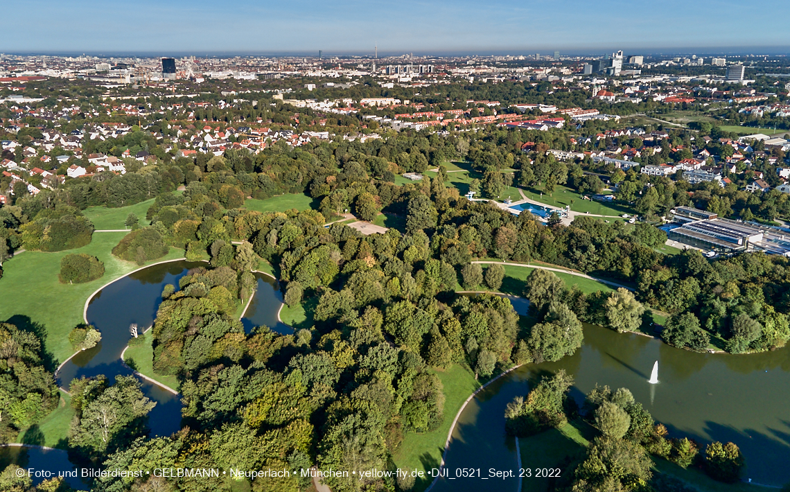 23.09.2022 - der Ostpark mir Biergarten und See in Neuperlach